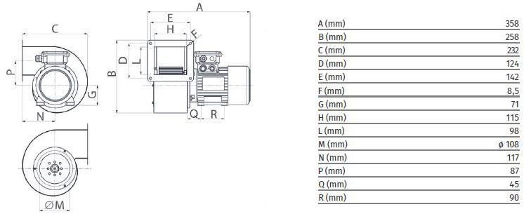 Vortice Центробежный аспиратор Vorticent c e 30324 - Вид №4