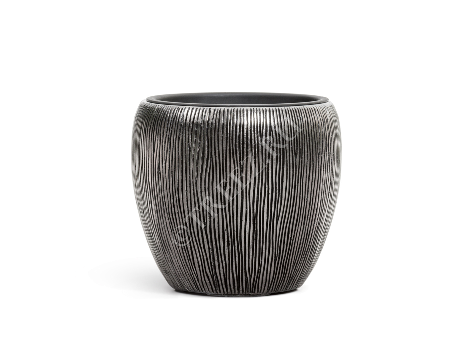 41.3320-06-044-DSL-30 Кашпо  Effectory - серия Wow - Конус-Чаша - Стальное серебро Цветочная коллекция  - Вид №5