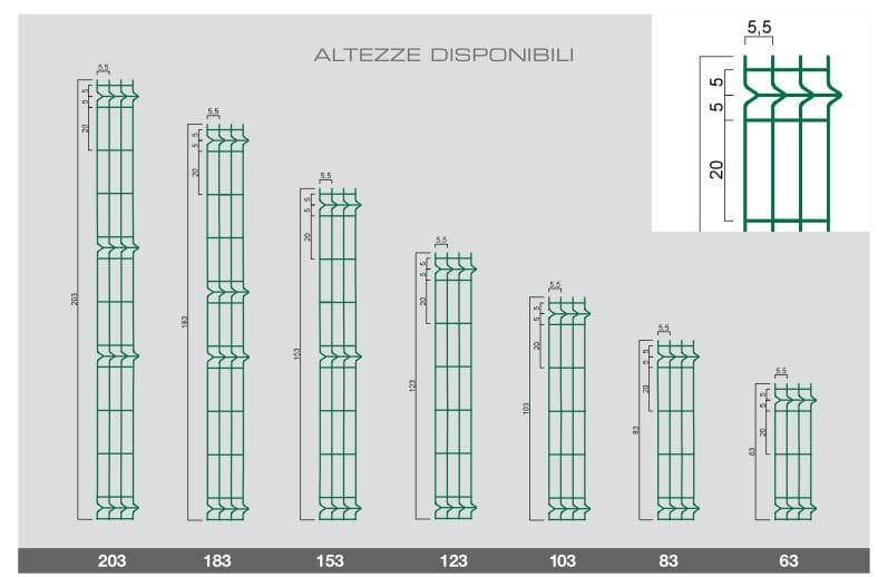 Модульный пластифицированный забор Gruppo CAVATORTA Panoplax ARCH-00075354 - Вид №3