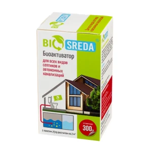 91333499 Биоактиватор Biosreda BIO300 для всех видов септиков и автономных канализаций 12 шт 300 гр STLM-1453109
