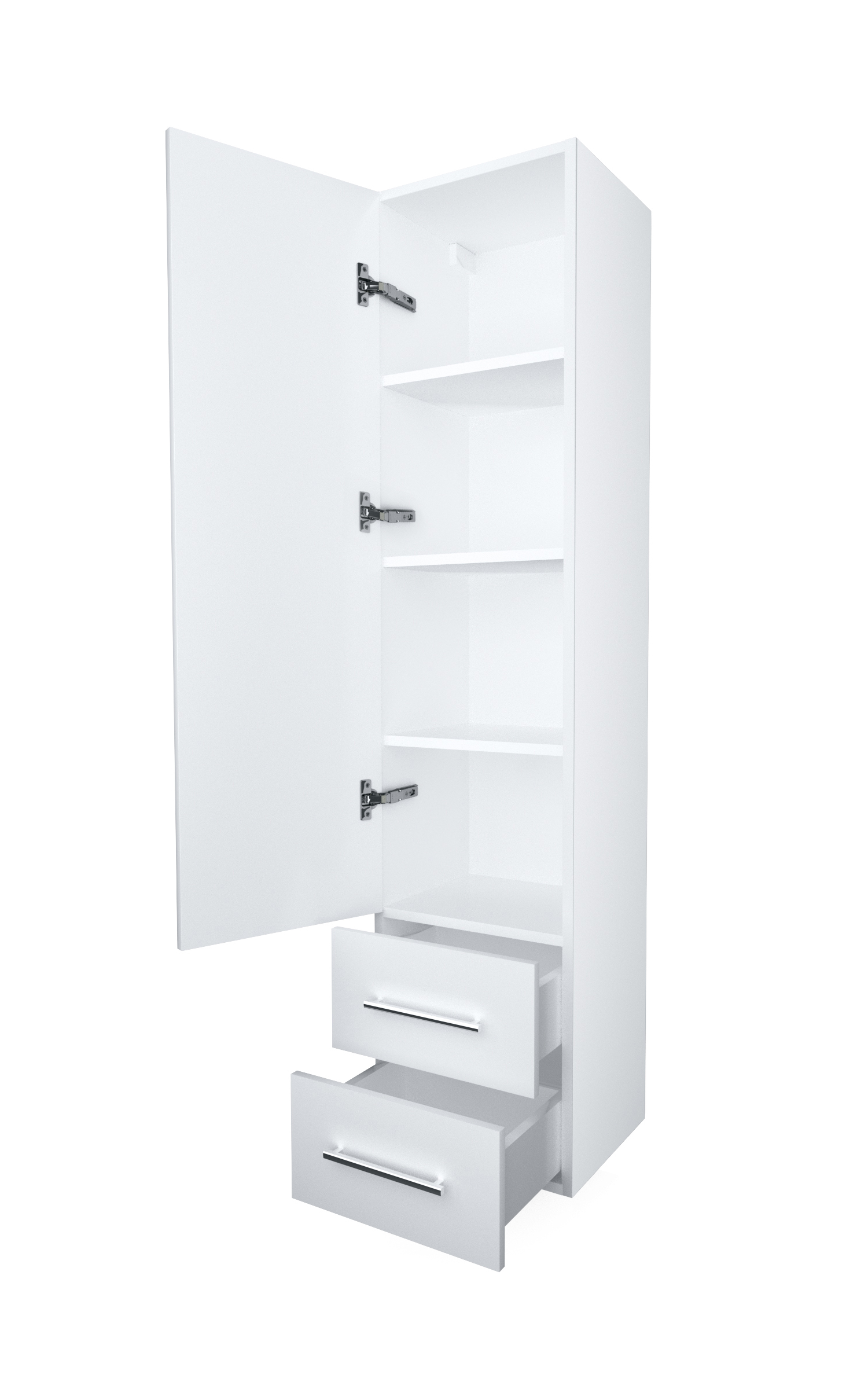 У23256 Шкаф - Пенал Соната 35П, 1д, 2я, Белый глянец 1 Marka Соната 