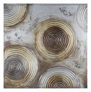 Картина фактурная в пастельных тонах 50х50 см коричнево-золотая Tomas Stern TOMAS STERN  00-3872621 Золото;коричневый;разноцветный