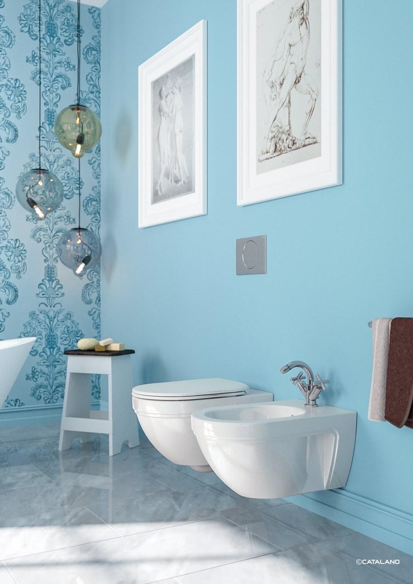 1vscrn00 Подвесной унитаз настенный Белый CERAMICA CATALANO Canova royal Италия - Вид №1