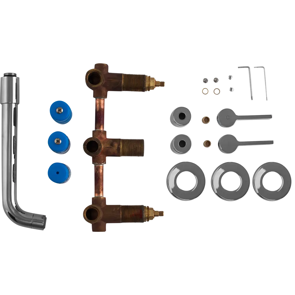 Смеситель для раковины Paini Arena 92CR207LMKM встраиваемый цвет хром STLM-2208238 - Вид №1