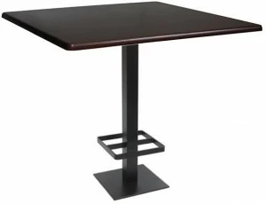 Vela Arredamenti Высокий квадратный стол из чугуна Spritz