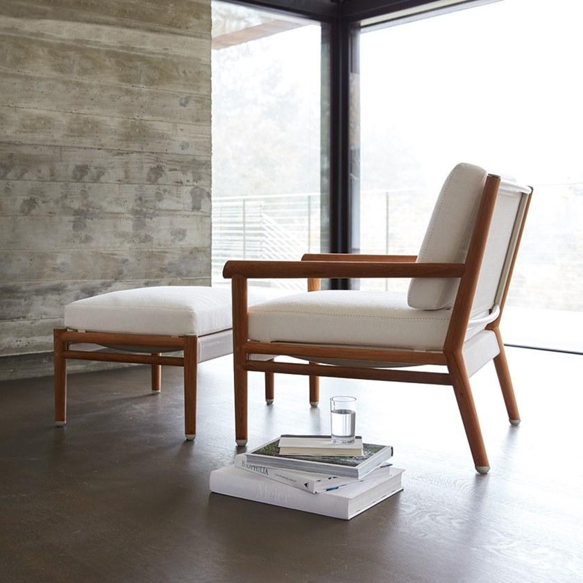 JANUS et Cie Прямоугольная подставка для ног из тика Konos sun-id-1426458 - Вид №5