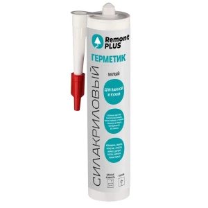 Герметик силакриловый Remont Plus белый 290 мл 89415529