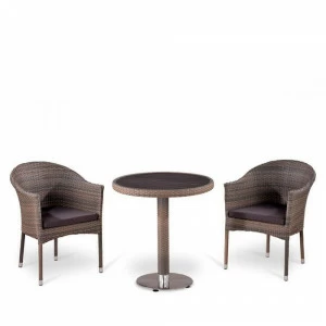 Мебель из ротанга серая на 2 персоны Ziko AFINA  241002 Серый