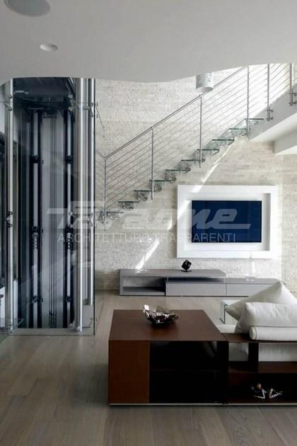 FARAONE Консольная лестница из нержавеющей стали и стекла sun-id-1490682 - Вид №4