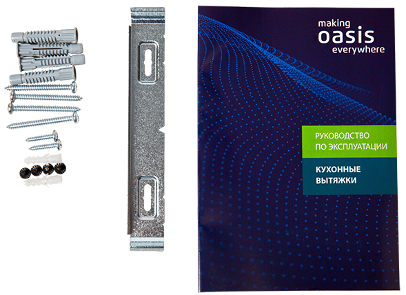 8198292 Вытяжка наклонная Oasis NP-60B (FR) черный/черный STDN-0113501 - Вид №7