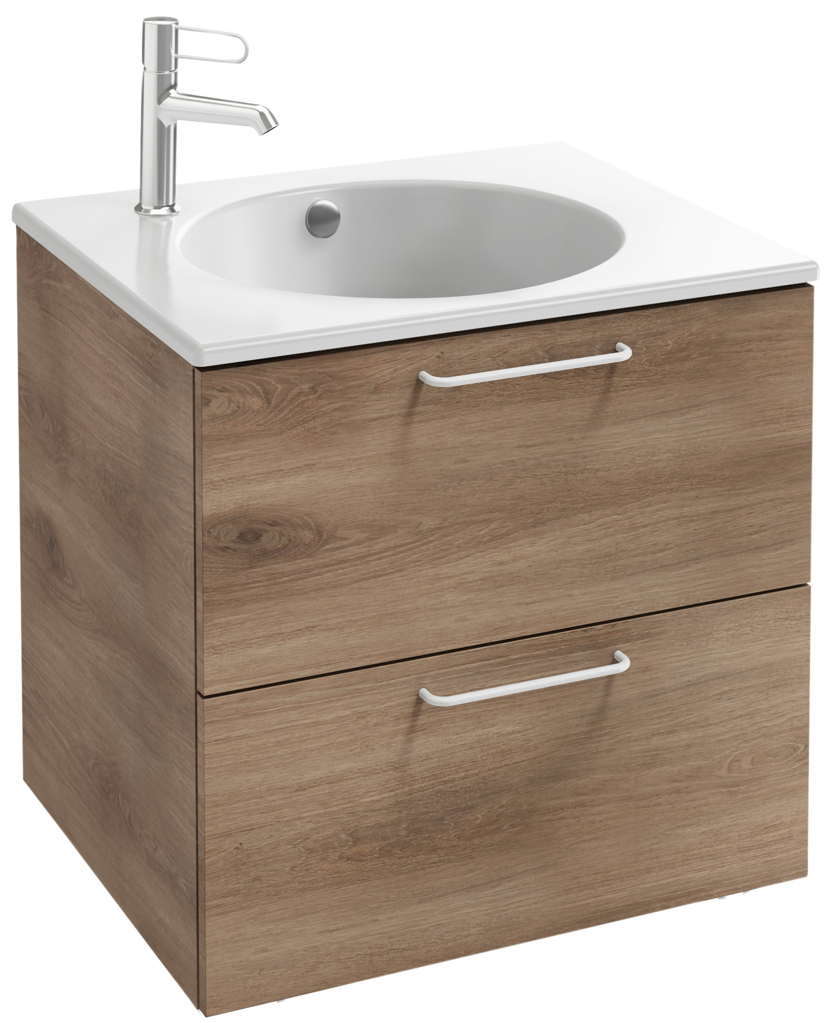 EB2520-R6-NR4 Тумба под столешницу 60 см, 2 ящика, белая ручка JACOB DELAFON ODÉON RIVE GAUCHE ODEON RIVE GAUCHE