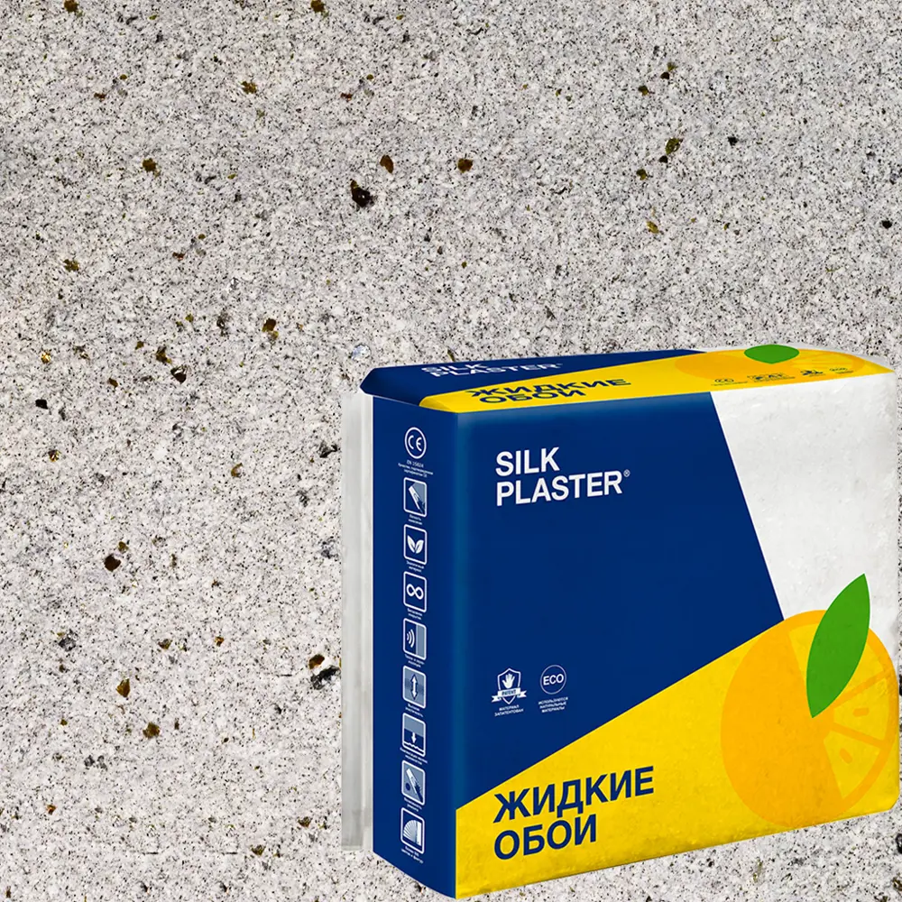 Жидкие обои Silk Plaster Absolute А240 1.46 кг цвет светло-серый STLM-2092417