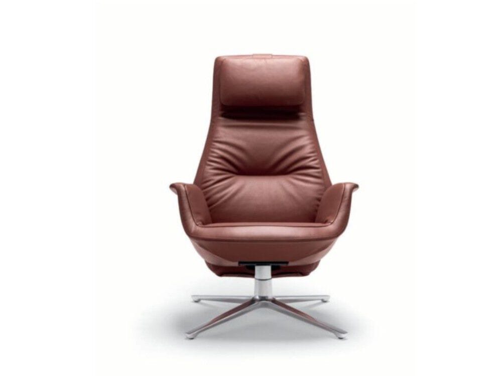 Кожаное кресло с высокой спинкой Poltrona Frau коллекция - диваны и кресла ARCH-00071629
