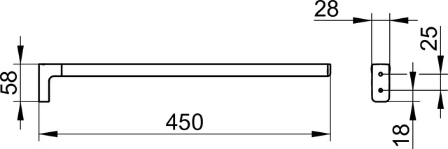 12720010000 Полотенцедержатель KEUCO Collection Moll - Вид №2