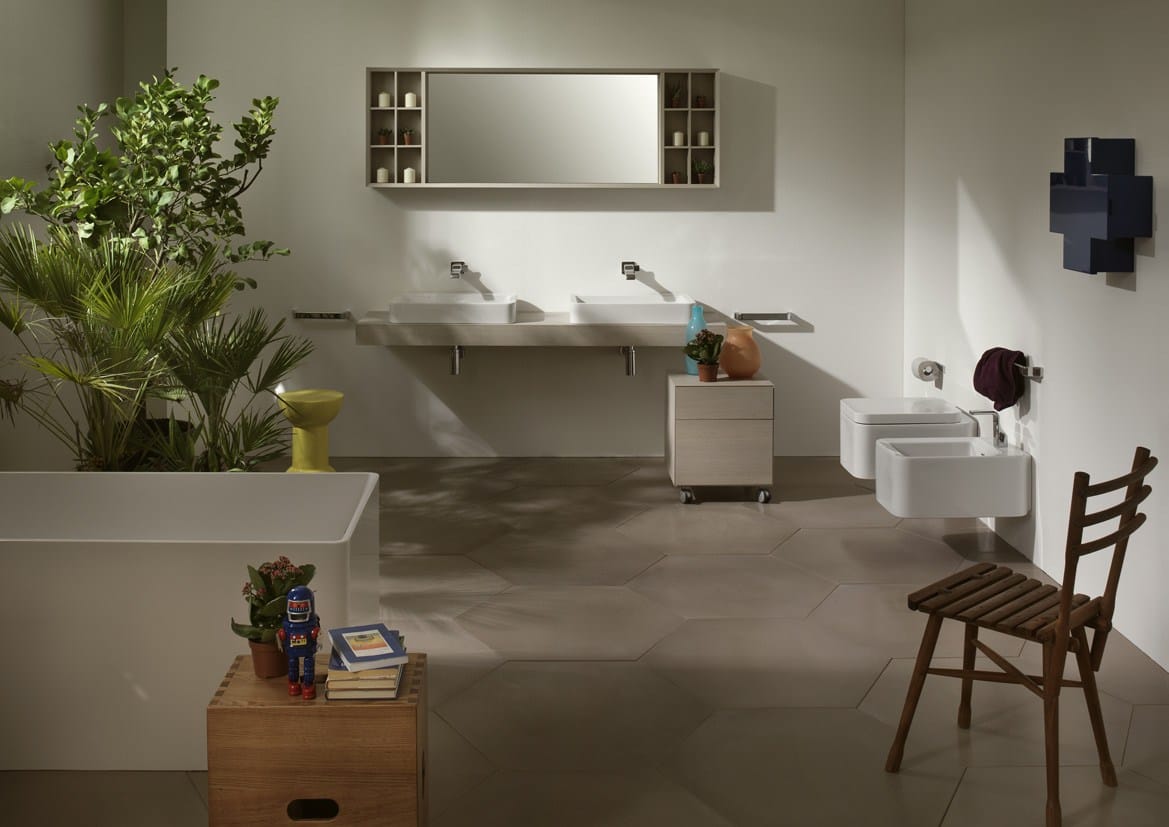 Керамическая раковина с переливом Ceramica Flaminia Nile ARCH-00140195 - Вид №3