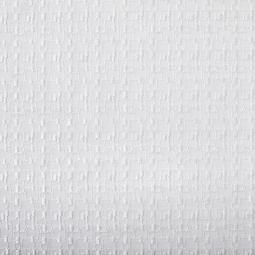 Тюль с вышивкой на сетке «Клеточки» 1 п/м 280 см цвет белый ELIT HOME STLM-2059340