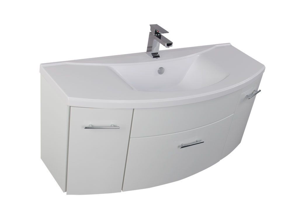Тумба с раковиной Aquanet Тренто 120 белый 0015650000152905 - Вид №2