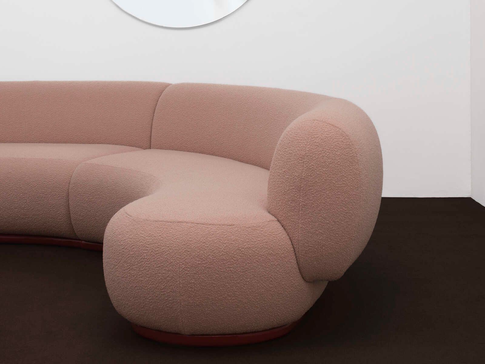 Модульный изогнутый диван из ткани Secolo YAMATA ARCH-00001829 - Вид №5