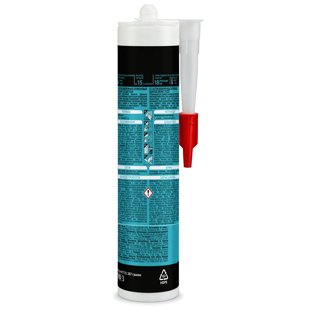 Герметик Axton для аквариумов - прозрачный силиконовый состав 280 мл 85272190 STLM-0060695 - Вид №1