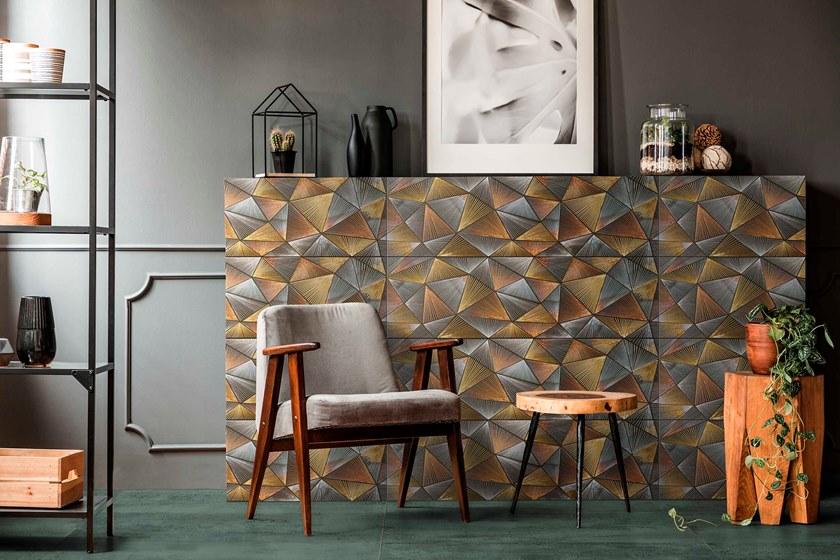 Aparici Стены / напольная плитка из керамогранита под металл Metallic sun-id-1405862 - Вид №5