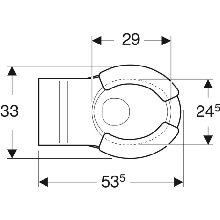 201715000 Подвесной унитаз настенный Белый Geberit  Германия  - Вид №2