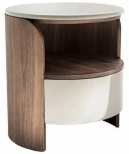 HC28 Cosmo Круглая тумбочка из дерева с ящиками  53c002