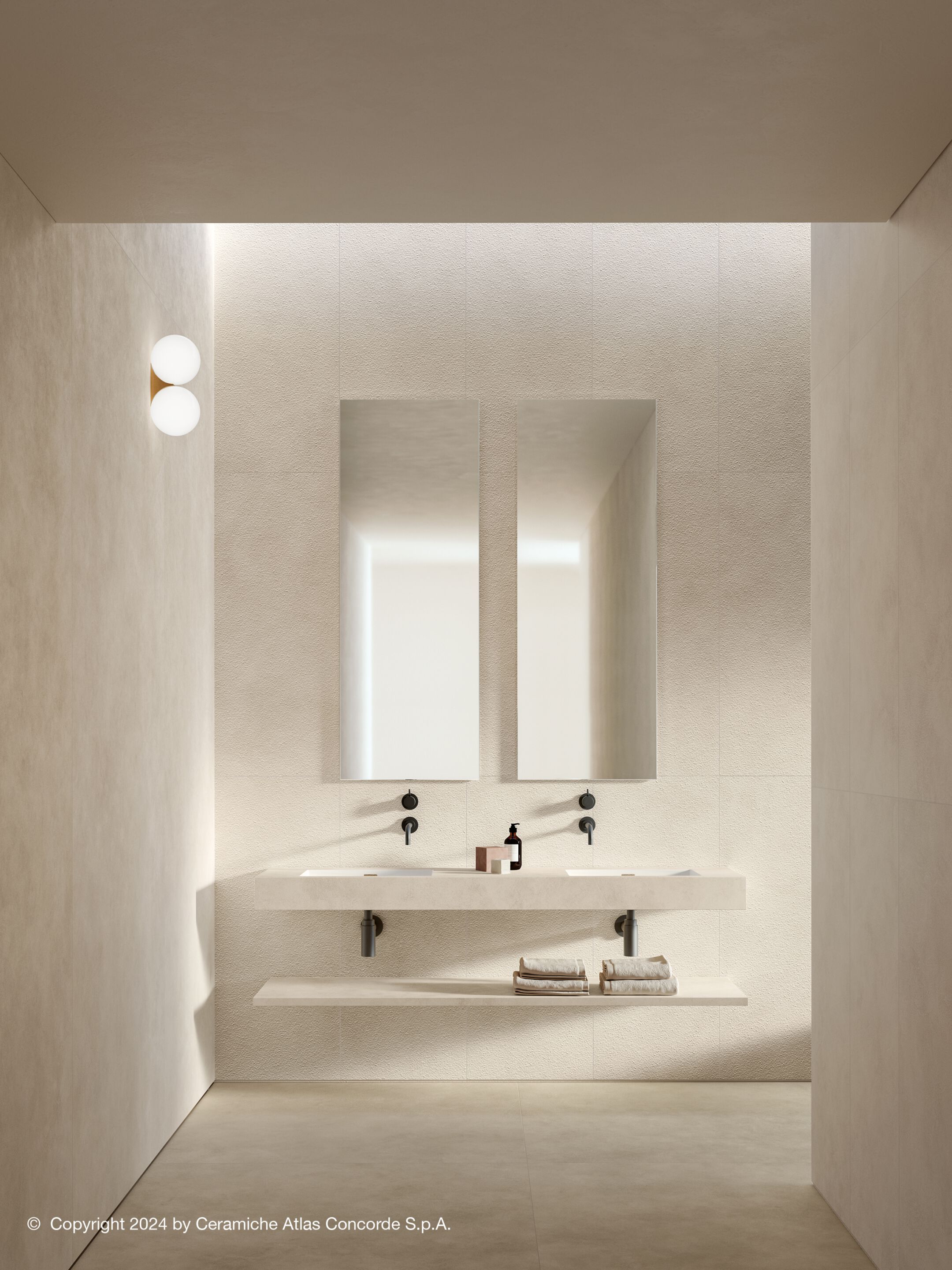 Пол / керамогранит с эффектом цемента Atlas Concorde Boost Expression ARCH-00072605 - Вид №17