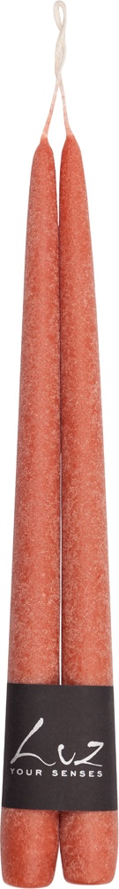 10602848 Luz your senses Набор свечей Luz your senses "Рустик" 30см, 2 шт (коралловый) Парафин 