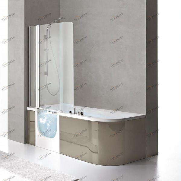 Ванна с душевой кабиной и аэромассажем FOR ALL BOX 180 см 3FLA1S5 Gruppo Geromin