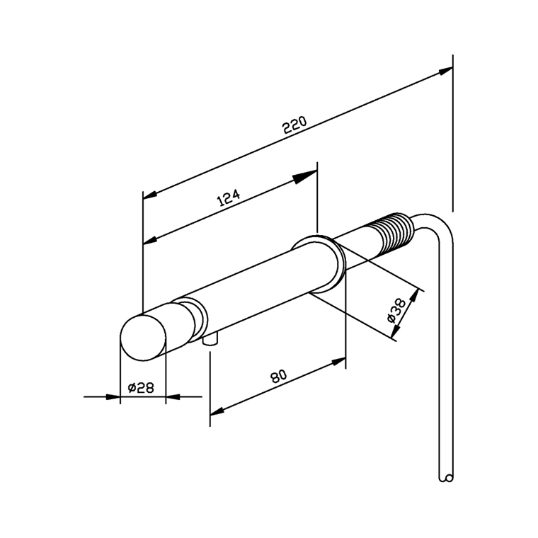 727305 Дозатор мыла для панельного монтажа WP194 WAGNER_EWAR A-LINE Wagner Ewar  - Вид №1