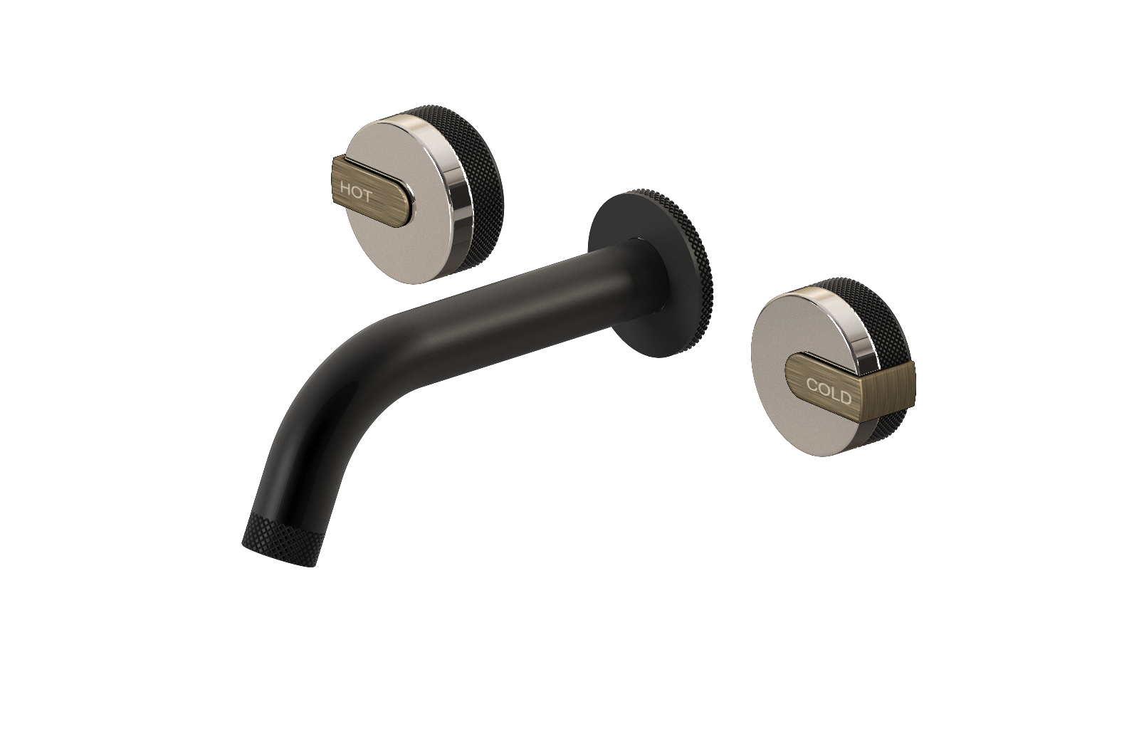 E-11530-R1PN-L1VBB-MBK Смеситель для умывальника из 19,1см носикем (внешняя часть) GRAFF MOD+