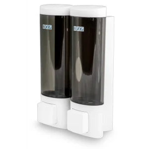 Дозатор для жидкого мыла BXG SD-2013 подвесной двойной цвет белый