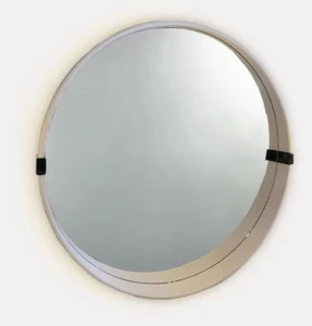 MORADA Кожаное зеркало с настенной рамой Rondo Rondo mir