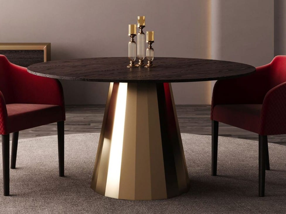 Круглый стол из грецкого ореха CASA +39 Swing ARCH-00099031