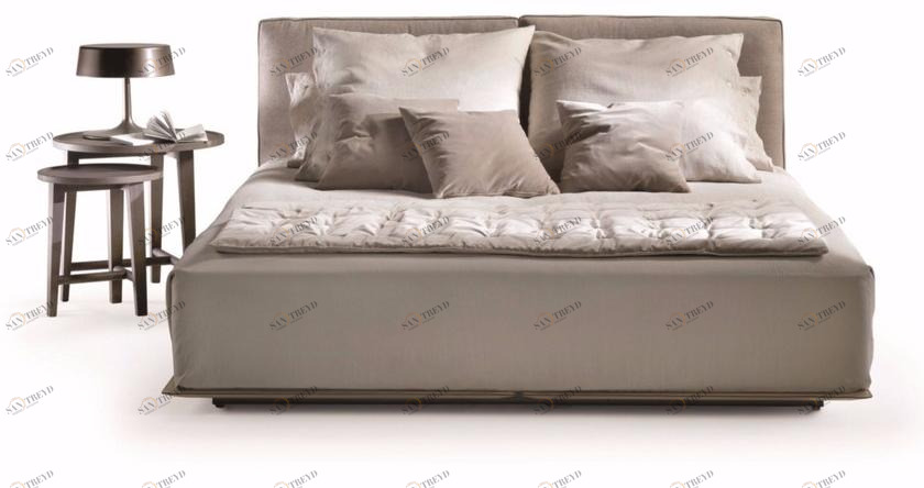 Flexform Двуспальная кровать со съемным чехлом из ткани Grandemare sun-id-1351555