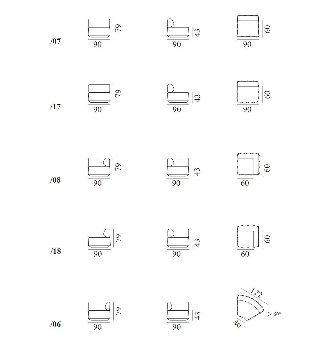 Кожаный модульный диван de Sede DS-808 ARCH-00135014 - Вид №24