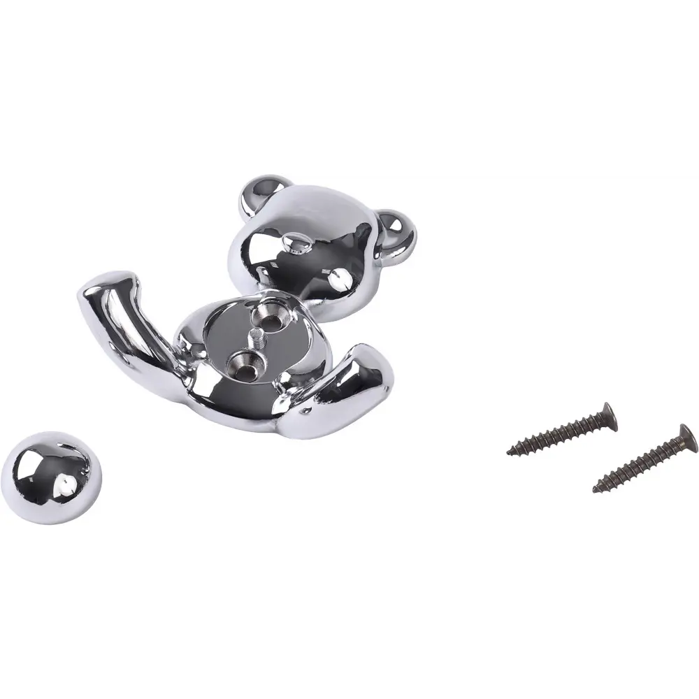 89364499 Крючок Larvij Медведь, цинковый, цвет хром STLM-1011144 - Вид №3