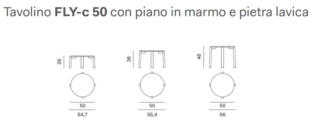 Круглый журнальный столик с мраморным верхом Novamobili ARCH-00107681 - Вид №10