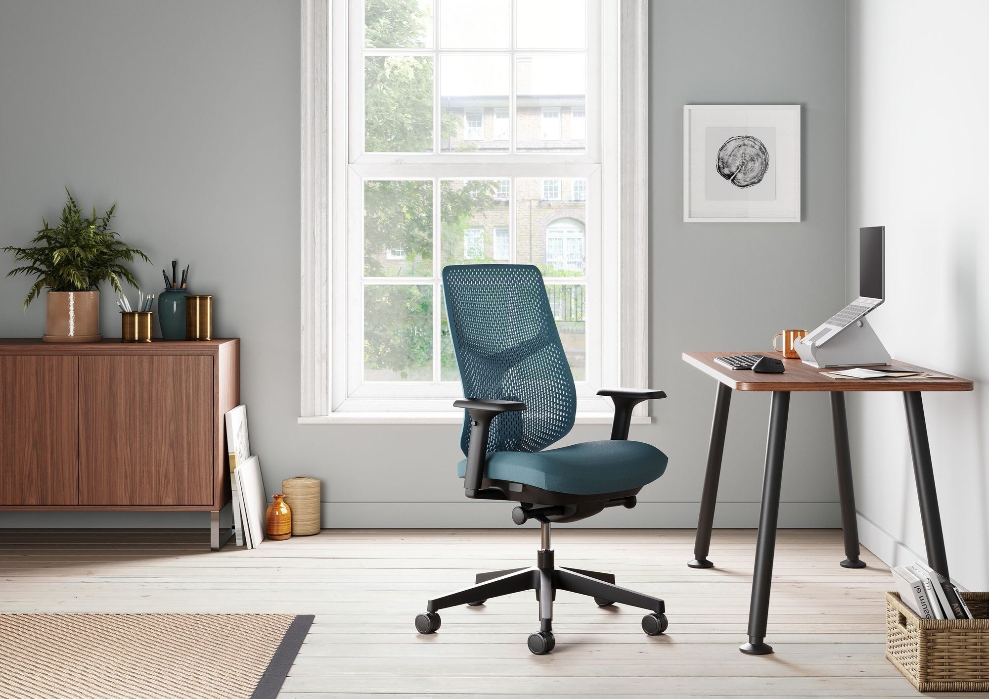 5 спиц смолы регулируемая высота операционный стул офиса Herman Miller VERUS ARCH-00051200 - Вид №11