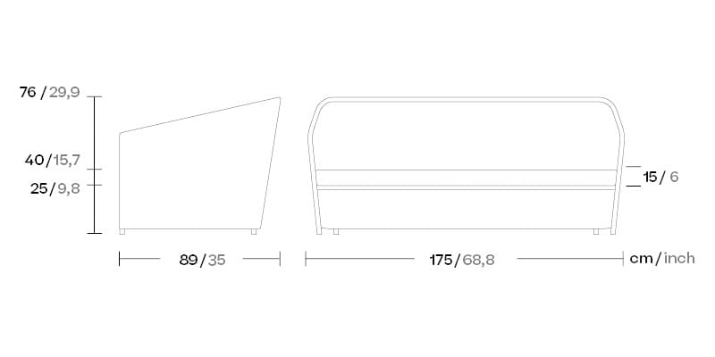 2-местный садовый диван Kettal Bitta Lounge ARCH-00048766 - Вид №4