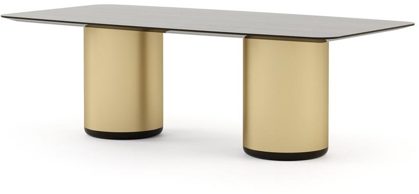 Stylish Club Прямоугольный обеденный стол из латуни и дерева Her Scf.he11 - Вид №1