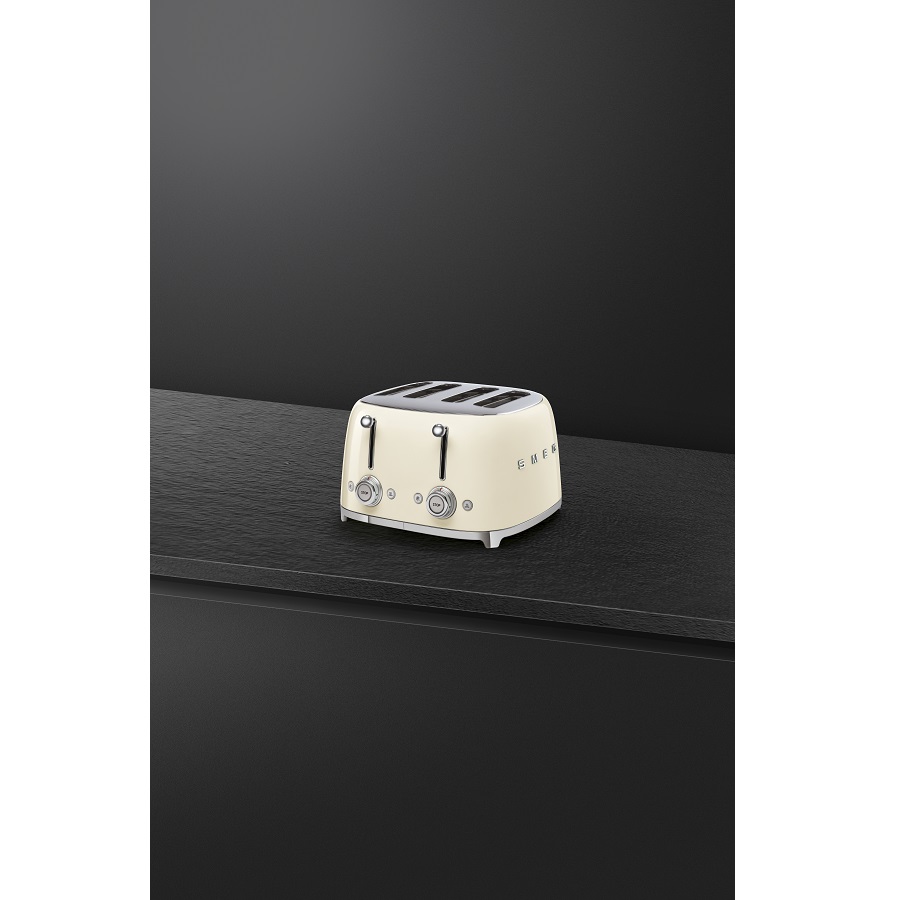 Тостер Smeg на 4 ломтика, кремовый TSF03CREU - Вид №1