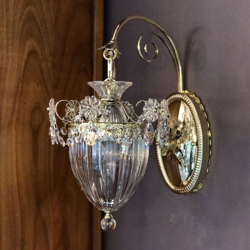 Бра настенное серебристое Schonbek 1240-40 SCHONBEK  00-3882659 Серебро  - Вид №1