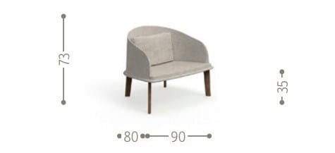 Тканевое кресло Talenti КлеоСофт-дерево ARCH-00037775 - Вид №6