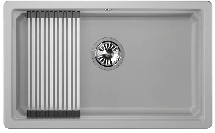KS-7303U, АРКТИК (БЕЛЫЙ), кухонная мойка, кварц
