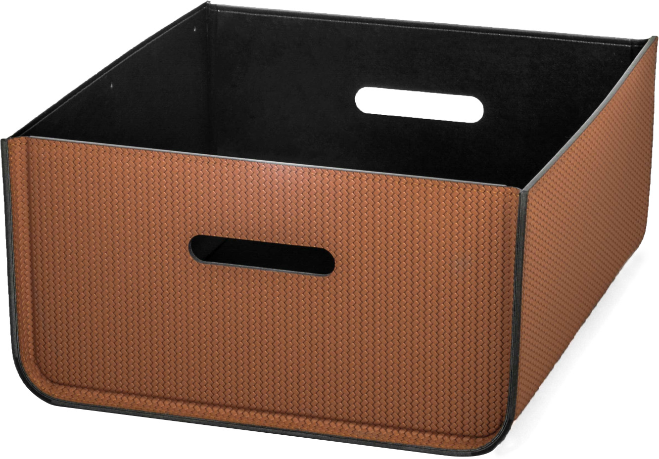 Коробка Atena - 39X35XH40 см / тканая кожа_верблюжья