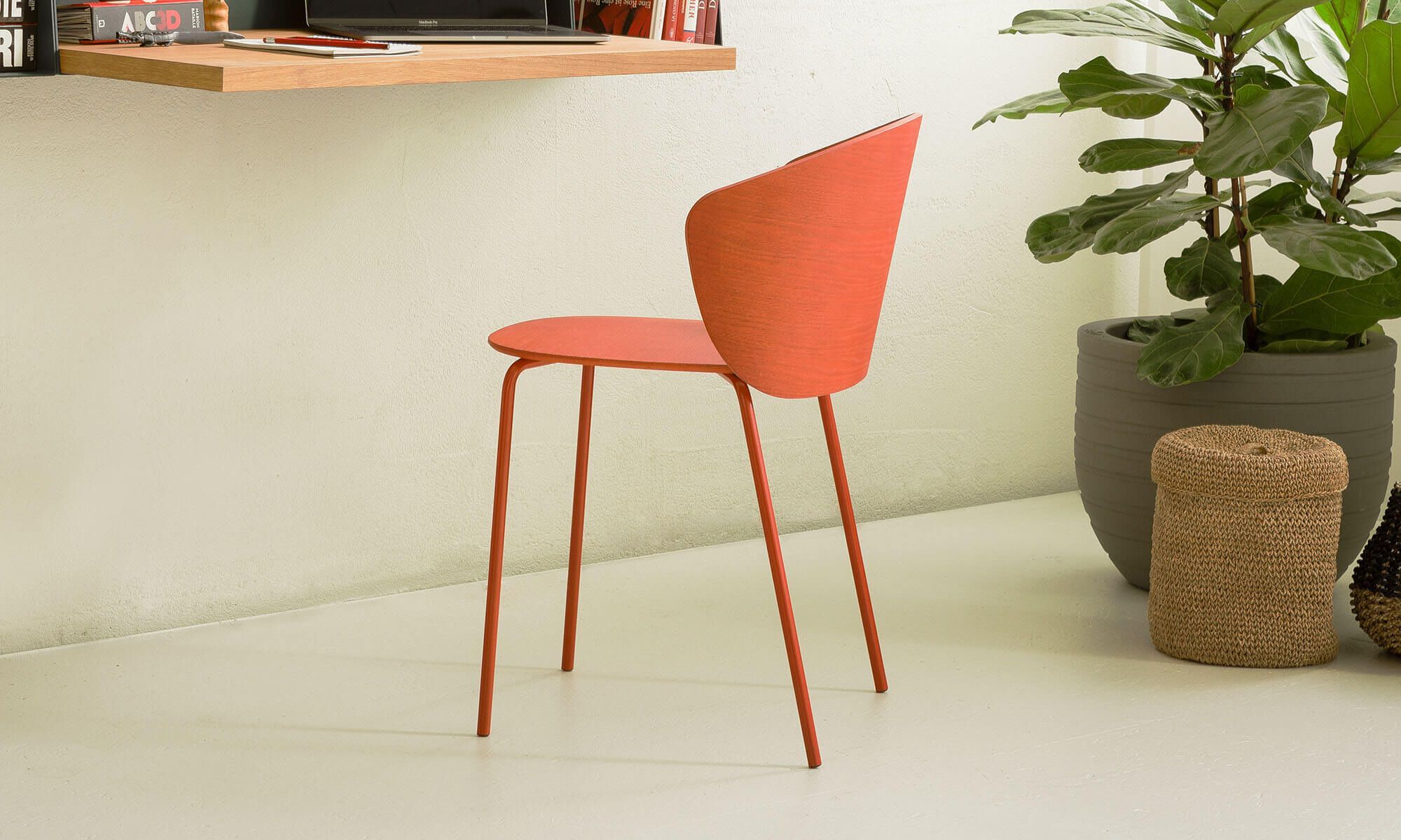 Стальной и деревянный стул с подлокотниками True Design Не деревянная ARCH-00129580 - Вид №1