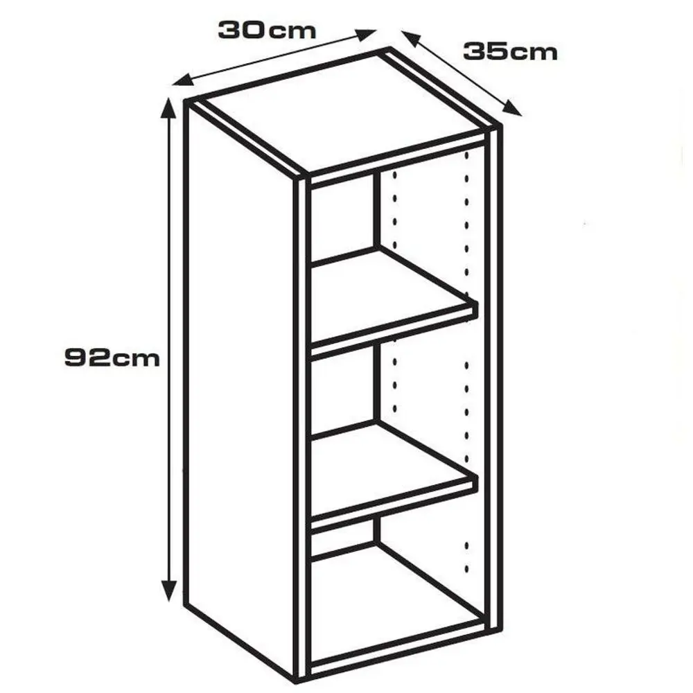 Каркас навесной, 30х35х92 см, белый, ЛДСП DELINIA STLM-2185176