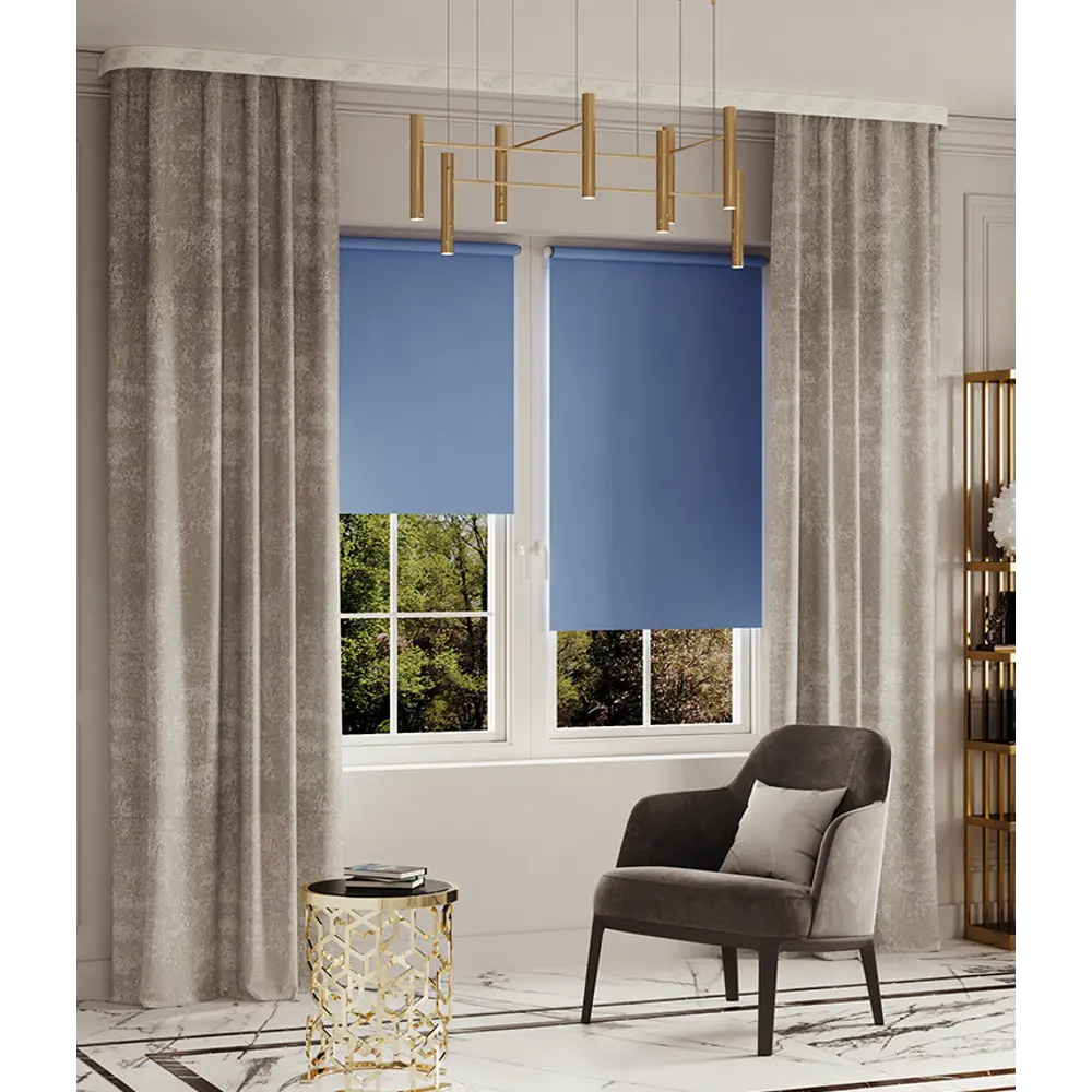 Карниз трехрядный Стоун 160 см пластик цвет бетон DOMLEGRAND STLM-2091647 - Вид №2