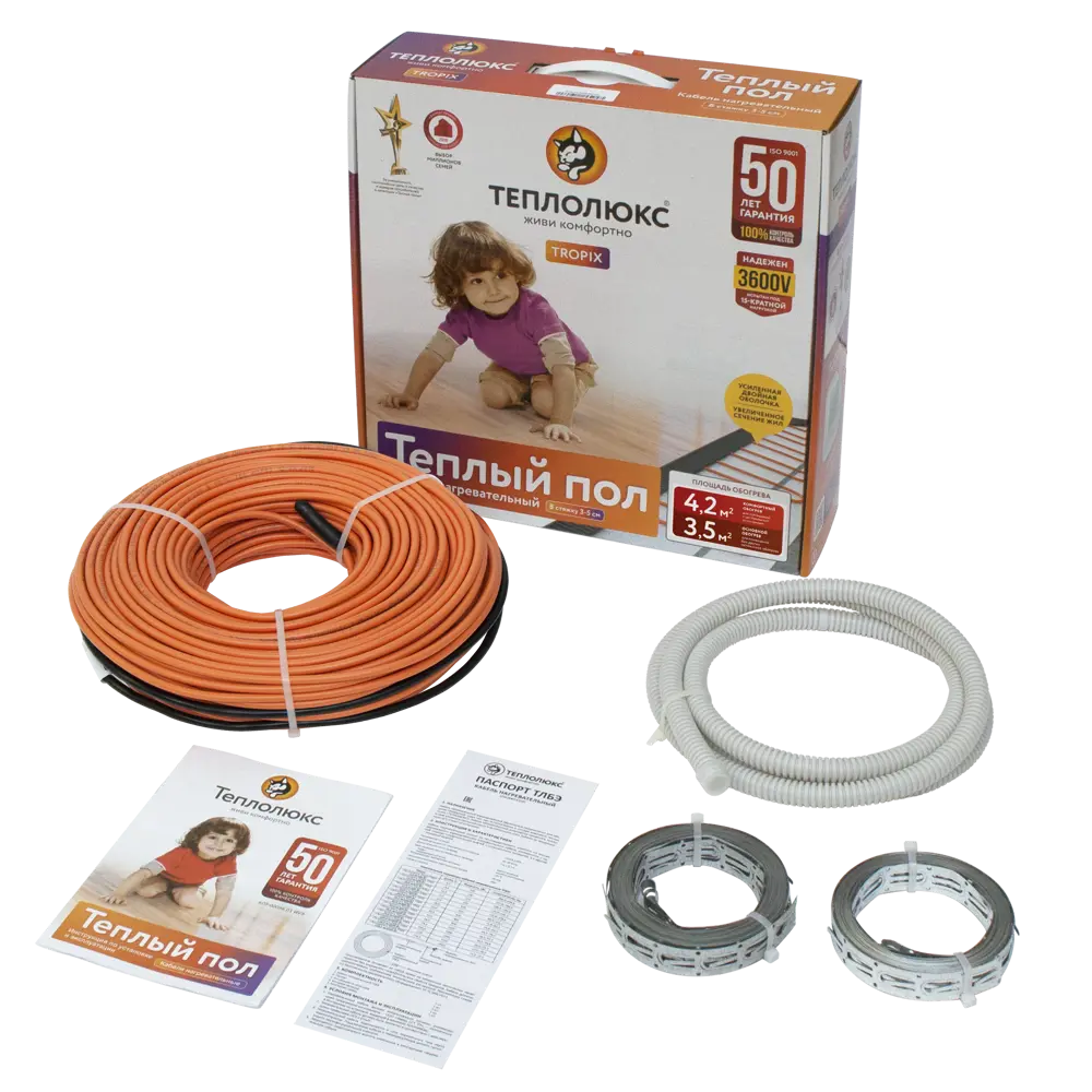 Нагревательный кабель для теплого пола Теплолюкс 32 м, 630 Вт STLM-2111331 - Вид №2